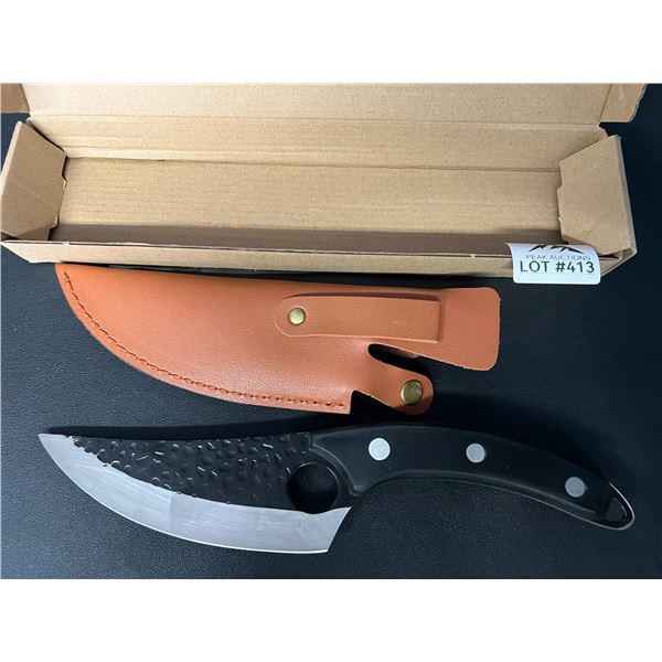 Lot of 1 Fixed Blade Hunting Knife w/ Sheath