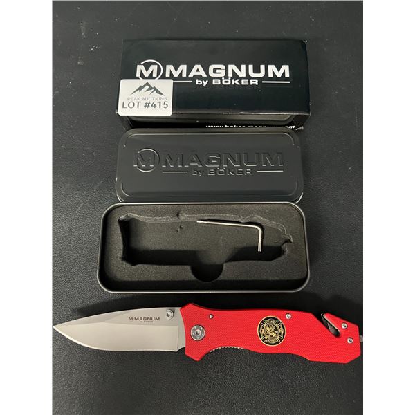 Lot of 1 Boker Magnum Fire Brigade Pocket Knife