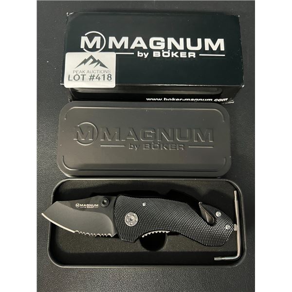 Lot of 1 Boker Magnum Black Rescue Compact Pocket Knife