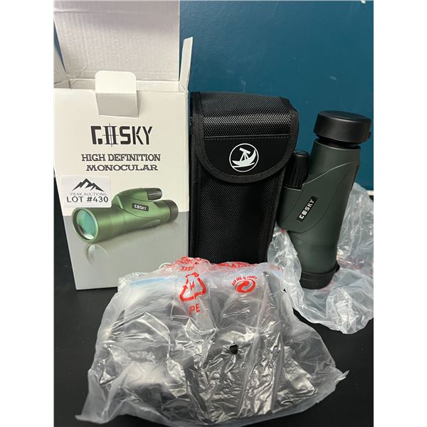 Lot of 1 GoSky High Definition Monocular Telescope & Quick Smartphone Holder