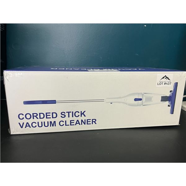 Lot of 1 Corded Stick Vacuum Cleaner