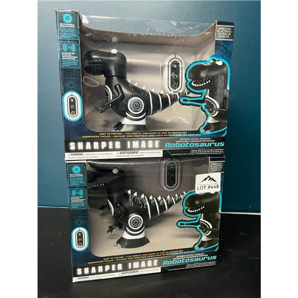 Lot of 2 SharperImage Robotosaurus RC Dinosaur Toys