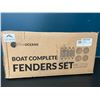 Image 1 : Lot of 1 FiveOceans Inflatable Ribbed Boat Fenders Set - 4pack Marine Red for Boat Docking