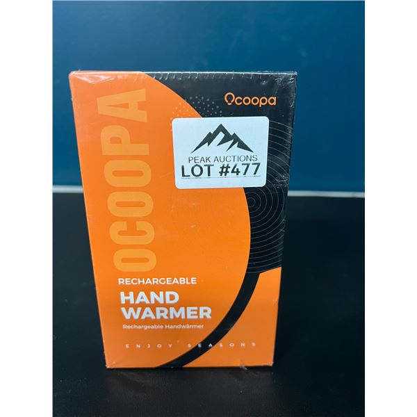 Lot of 1 Ocoopa Rechargeable Pocket Hand Warmer/Portable Powerbank