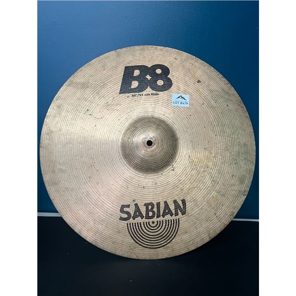 Lot of 1 Brass Sabian B8 20" Ride Cymbal (*Used)