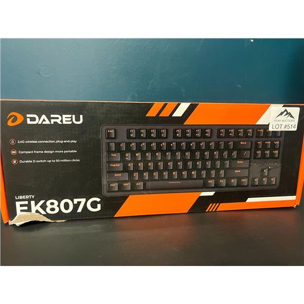 Lot of 1 Liberty EK807G Wireless Mechanical Keyboard