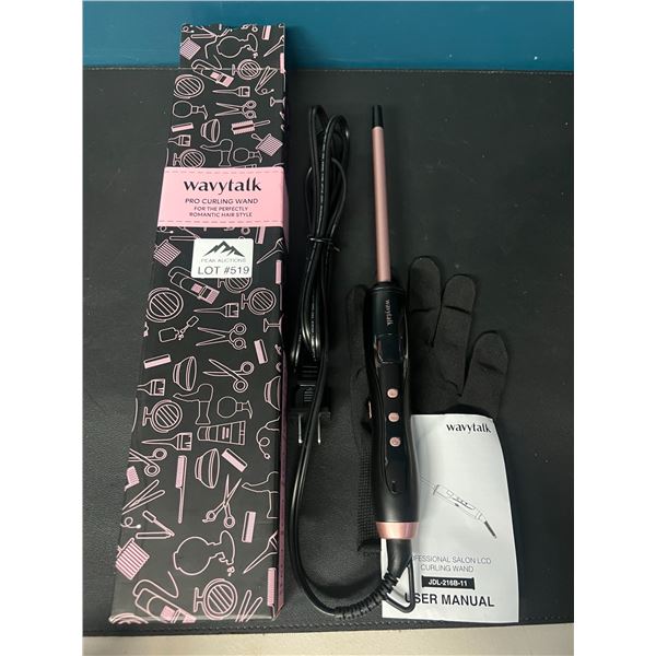 Lot of 1 Wavytalk Pro Salon Curling Wand - For Micro/Small Curls