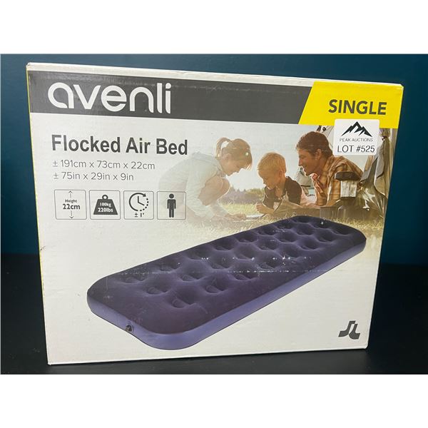 Lot of 1 Avenli Flocked Air Bed - Single