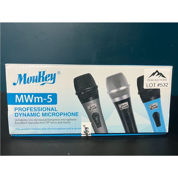 Lot of 1 Moukey MWm-5 Professional Dynamic Microphone