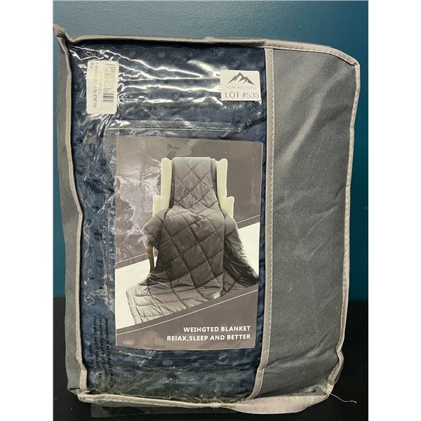 Lot of 1 Weighted Blanket for Adults - Blue - (60 x 80 inch) - 12lbs