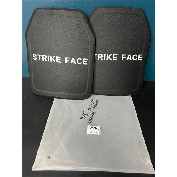 Lot of 1 2Pack 3/8" Thick Bulletproof Steel Plates/Armor Protective Combat Plates