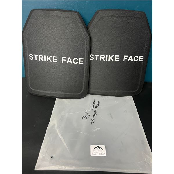 Lot of 1 2Pack 3/8" Thick Bulletproof Steel Plates/Armor Protective Combat Plates