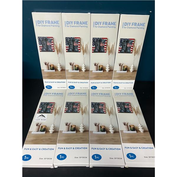 Lot of 8 DIY Frames for Diamond Paintings