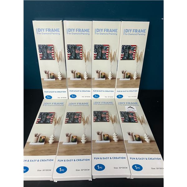 Lot of 8 DIY Frames for Diamond Paintings