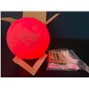 Image 5 : Lot of 1 Colour Changing Moon Light/Lamp w/ Remote Control - Rechargeable