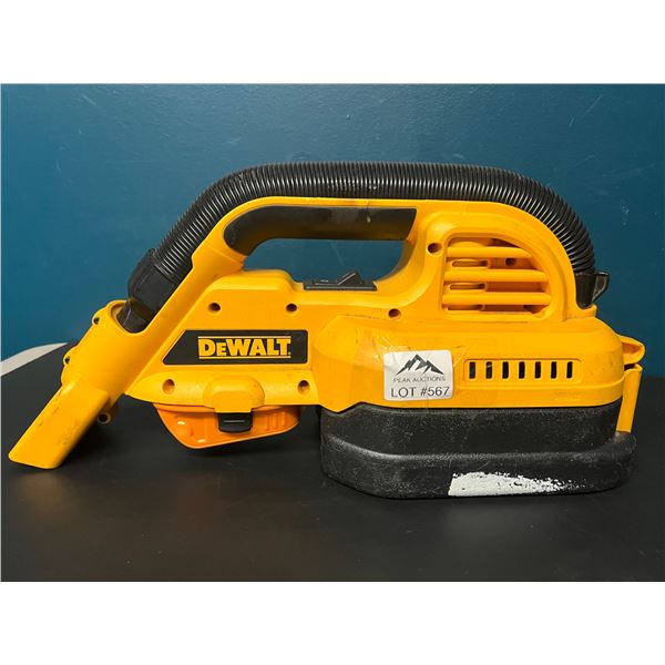 Lot of 1 Dewalt Heavy Duty 1/2 Gallon 18V Cordless Wet/Dry Vacuum (*Used)