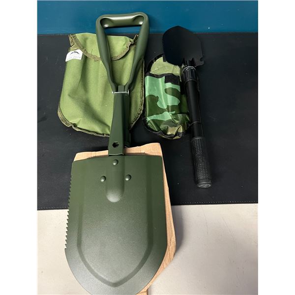 Lot of 2 Foldable Shovels