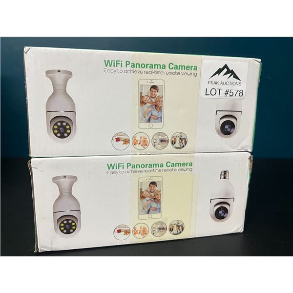 Lot of 2 Wifi Smart Panorama Security Cameras