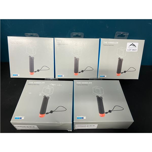 Lot of 5 "The Handler" Hand Grip/Camera Mounts for GoPro Action Cameras