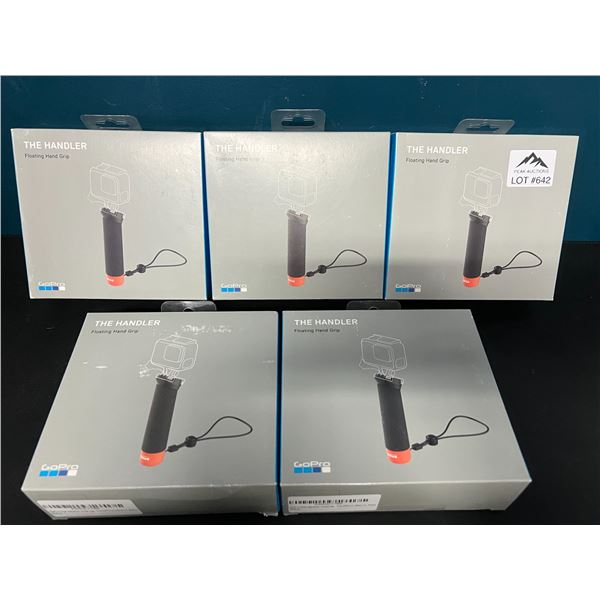 Lot of 5 "The Handler" Hand Grip/Camera Mounts for GoPro Action Cameras