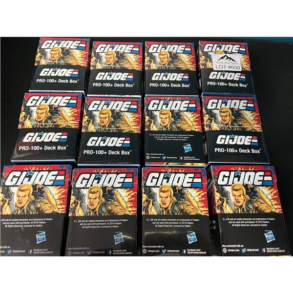 Lot of 12 Gi-Joe Pro - 100+ Deck Storage Boxes for Trading Cards