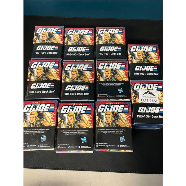 Lot of 11 Gi-Joe Pro - 100+ Deck Storage Boxes for Trading Cards