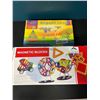 Image 1 : Lot of 2 Magnetic Toy Building Sets for Kids