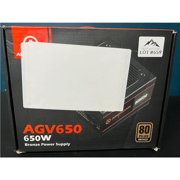 Lot of 1 AGV650 650W Bronze Power Supply for PC's