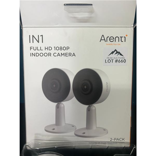 Lot of 1 2pack Arenti Full HD 1080P Indoor WiFi Security Cameras