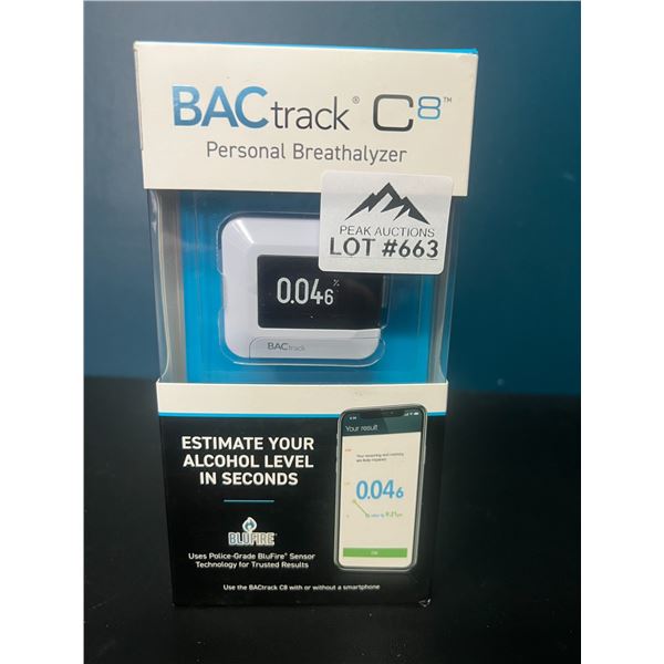 Lot of 1 Bac Track C8 Personal Breathalyzer Device