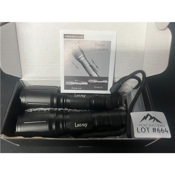 Lot of 1 2pack LED Tactical Flashlights