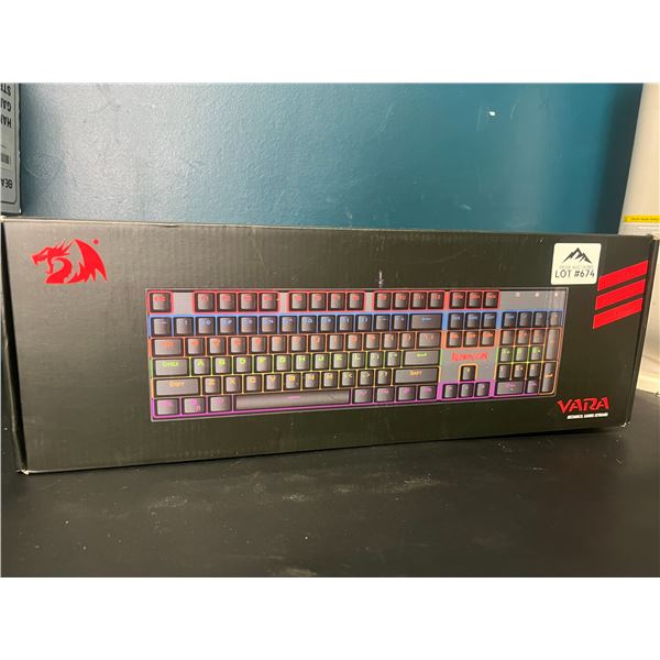 Lot of 1 Red Dragon Vara RGB Light-Up Mechanical Gaming Keyboard