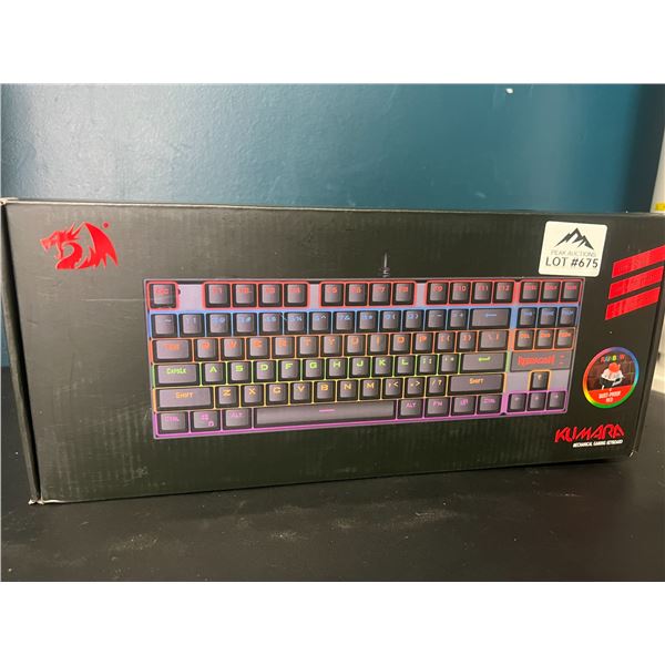 Lot of 1 Red Dragon Kumara LED Light-Up Mechanical Gaming Keyboard
