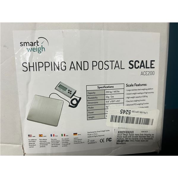 Lot of 1 Smart Weigh Heavy Duty Shipping and Postal Scale