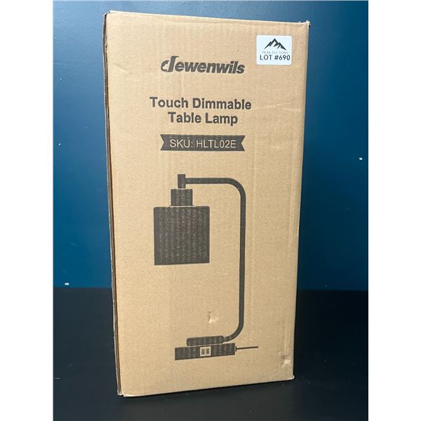 Lot of 1 Touch Dimmable Table Lamp w/ USB Ports