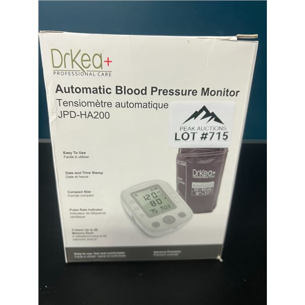 Lot of 1 Automatic Blood Pressure Monitor