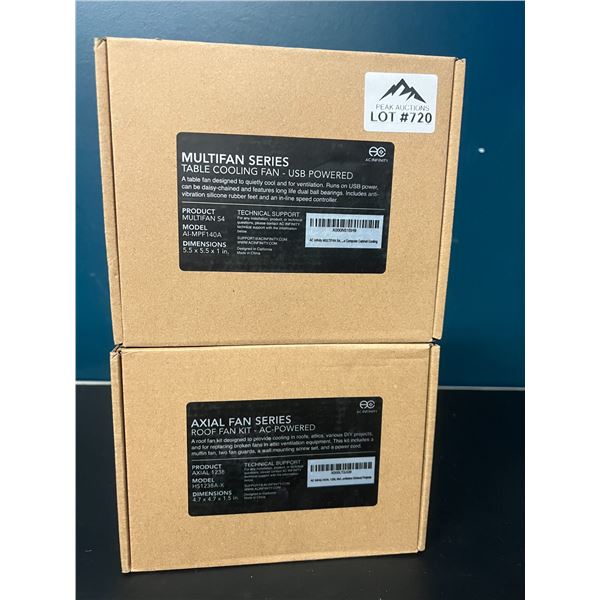 Lot of 2 AC Infinity Cooling Fans