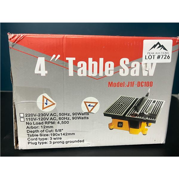 Lot of 1 4" Table Saw