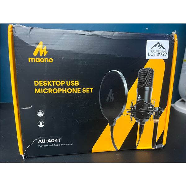 Lot of 1 Maono Desktop USB Microphone Set