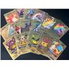 Image 2 : Lot of 5 Packs of Fan Art Gold Foil Pokemon Cards