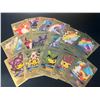 Image 2 : Lot of 5 Packs of Fan Art Gold Foil Pokemon Cards