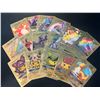 Image 2 : Lot of 5 Packs of Fan Art Gold Foil Pokemon Cards