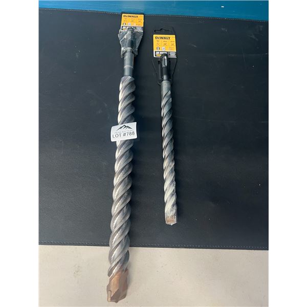 Lot of 2 Dewalt Drill Bits - 16" & 10" Drill Bit