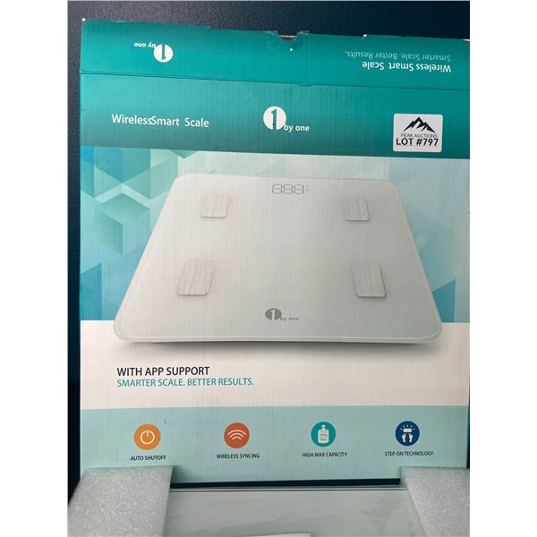 Lot of 1 Wireless Smart Body Scale