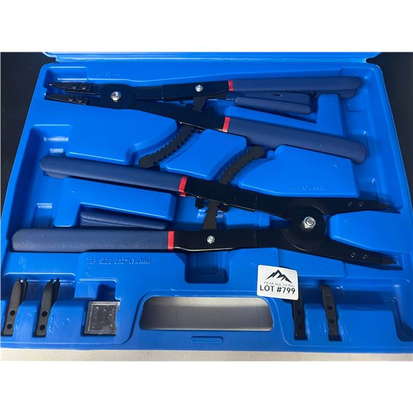 Lot of 1 Large Circlip Snap Ring Plier set