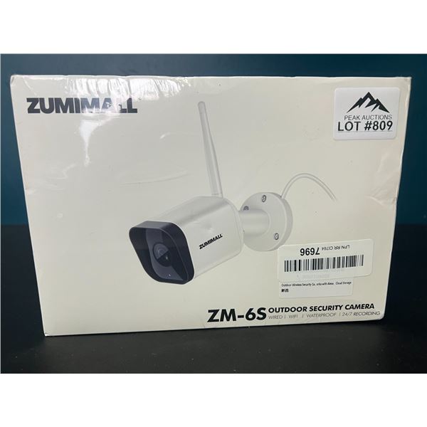 Lot of 1 Zumimall Outdoor WiFi Security Camera