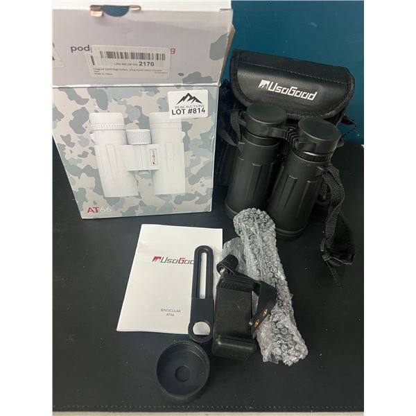 Lot of 1 AT66 Binoculars w/ Tripod