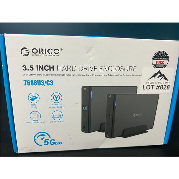 Lot of 1 Orico 3.5inch Hard Drive Enclosure
