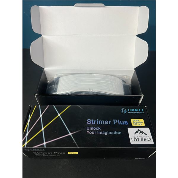 Lot of 2 Lian Li Strimer Plus 24 pin 200 mm RGB Motherboard Extension Cables