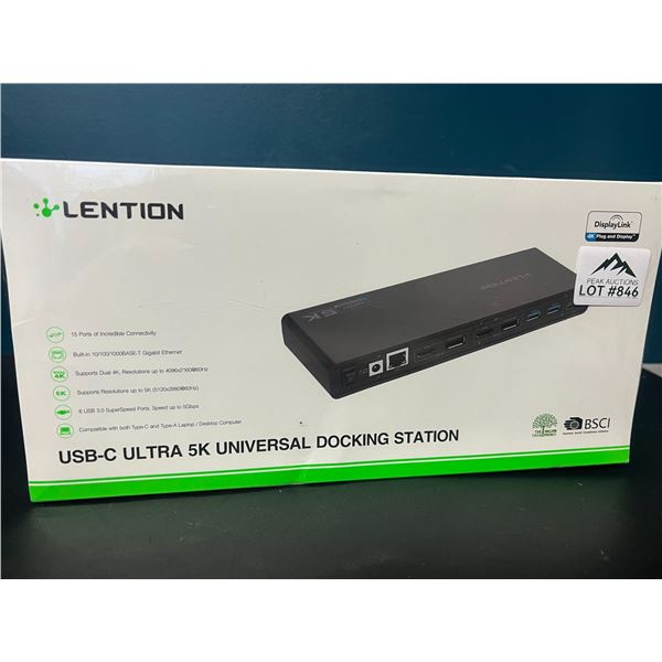Lot of 1 Lention USB-C Ultra 5K Universal Docking Station